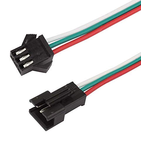 UNIVERSAL HUB 20PCS (10 Sets) 3-Pin Male & Female JST Lock-Type Connectors with 3-Wire Leads - Image 2