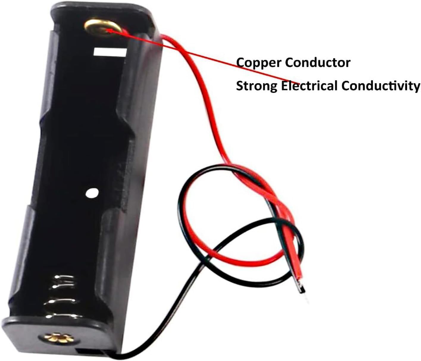 UNIVERSAL HUB 18650 Button Top Single Battery holder with Wire Leads for lithium battery Pack of 10 - Image 5