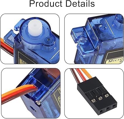 Universal Hub SG90 Micro Servo Motor for DIY Robotics, Flight Systems, and Legged Motion Projects - Image 2