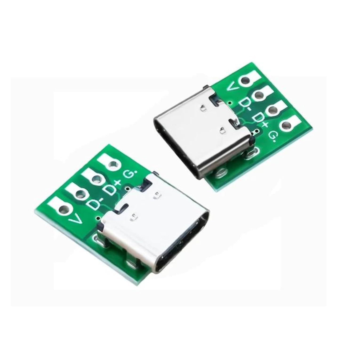 Universal Hub Type-C 4-Pin Female Breakout Board - Reversible Charging Port for DIY Electronics
