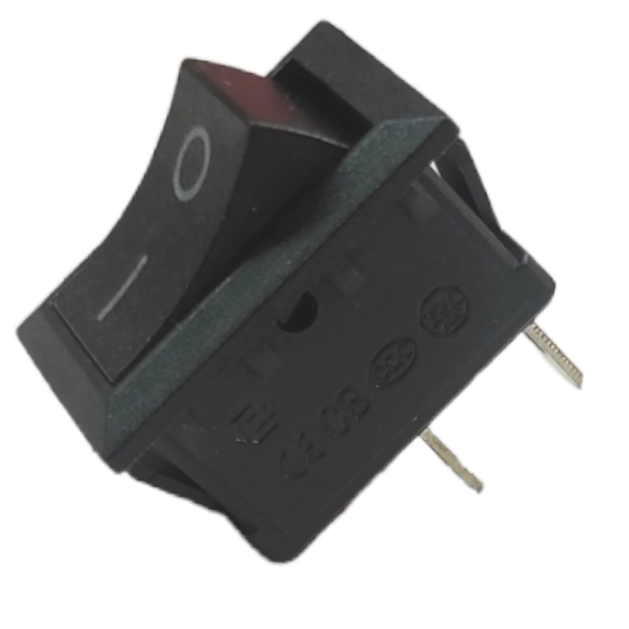 UNIVERSAL HUB? 2 PIN ROCKER SWITCH ON/OFF 240V 6AMP BLACK COLOR 10Pcs - Image 4
