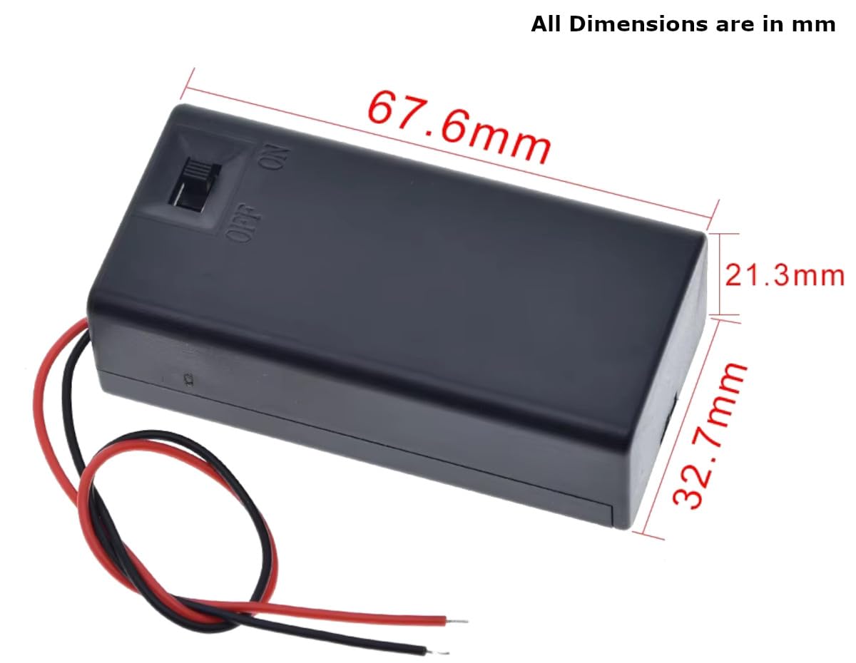 Universal Hub 5-Pack 9V Battery & 5 Enclosed Holder Set with Wire Leads for DIY Projects - Image 8