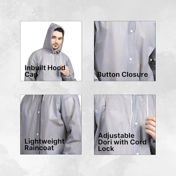 UNIVERSAL HUB EVA Poncho Raincoat for Men & Women - Image 5