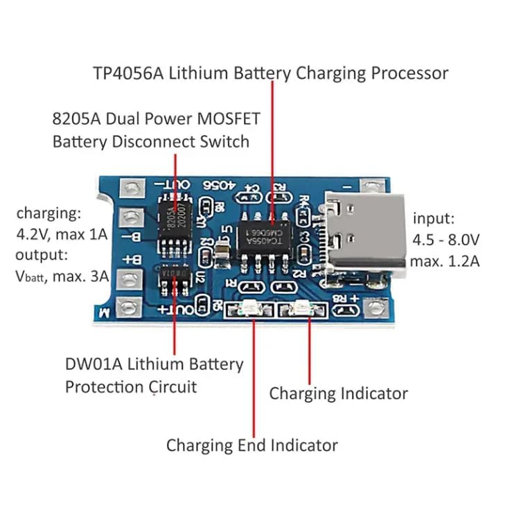 Universal Hub 2 Pair TP-4056 + Sinlge Holder Combo of Holder & Charging Module - Image 5