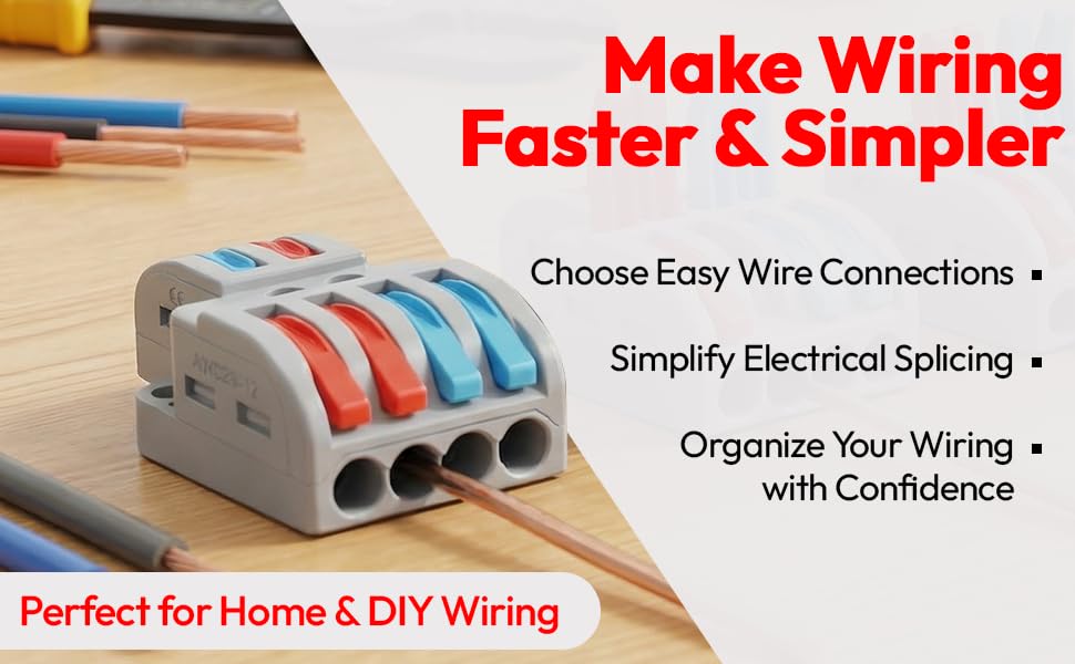 Universal Hub 5PCS Lever Wire Connectors, Quick Wiring Cable Connector Push-in Conductor Terminal Block - Image 5