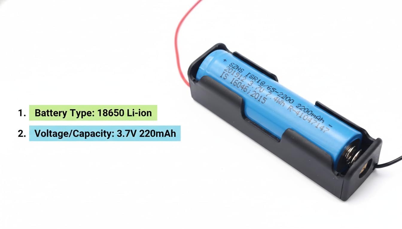 UNIVERSAL HUB 18650 Button Top Single Battery holder with Wire Leads for lithium battery Pack of 10 - Image 6