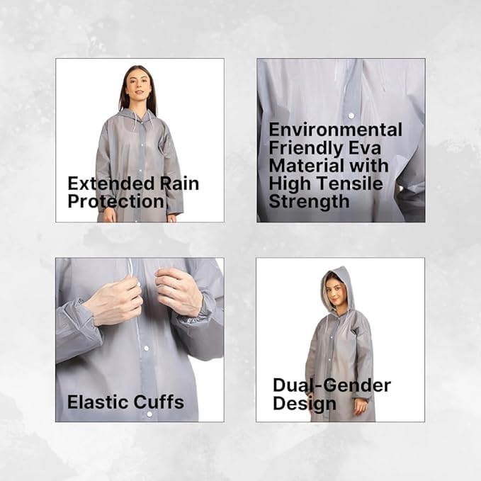 UNIVERSAL HUB EVA Poncho Raincoat for Men & Women - Image 4