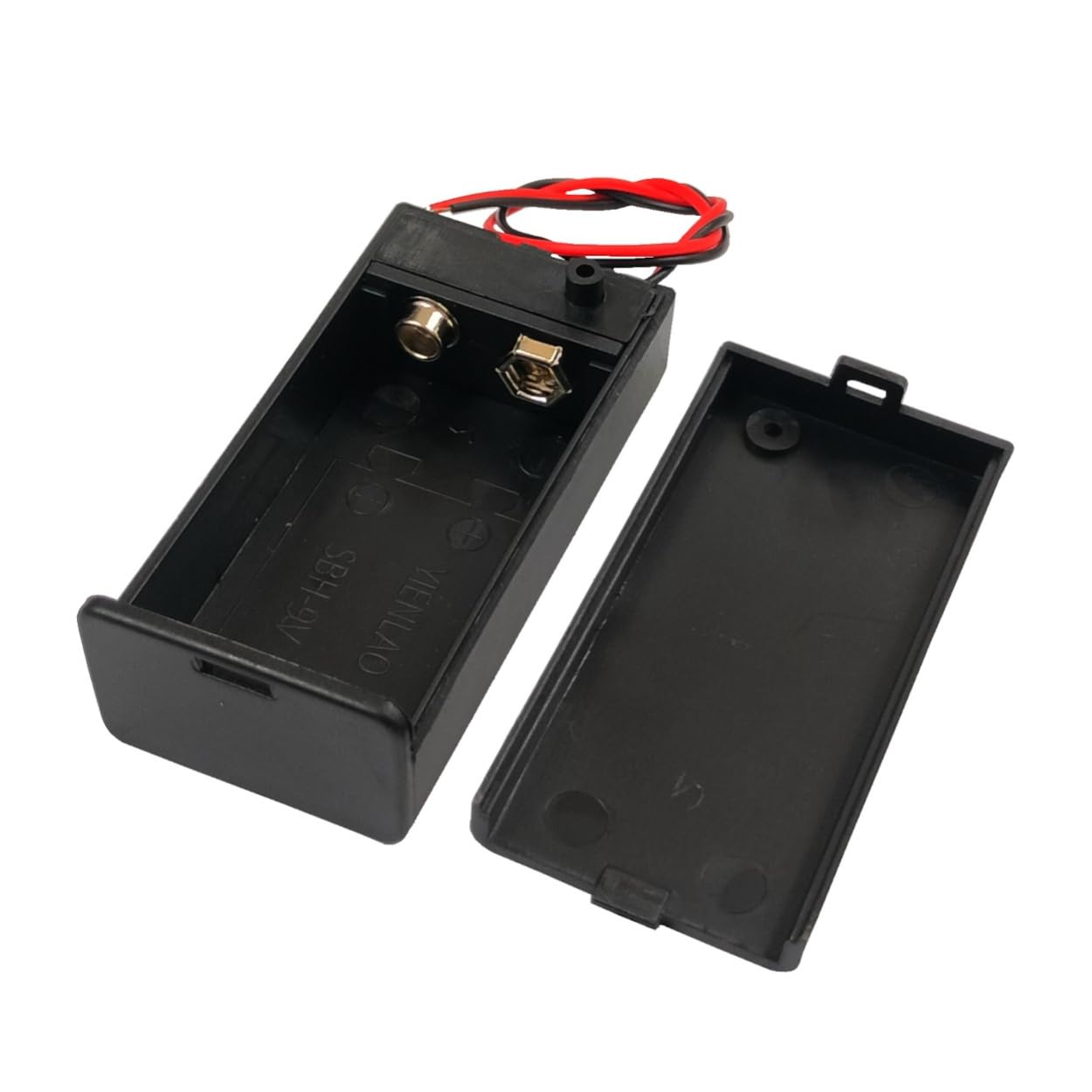Universal Hub 5-Pack 9V Battery & 5 Enclosed Holder Set with Wire Leads for DIY Projects - Image 7
