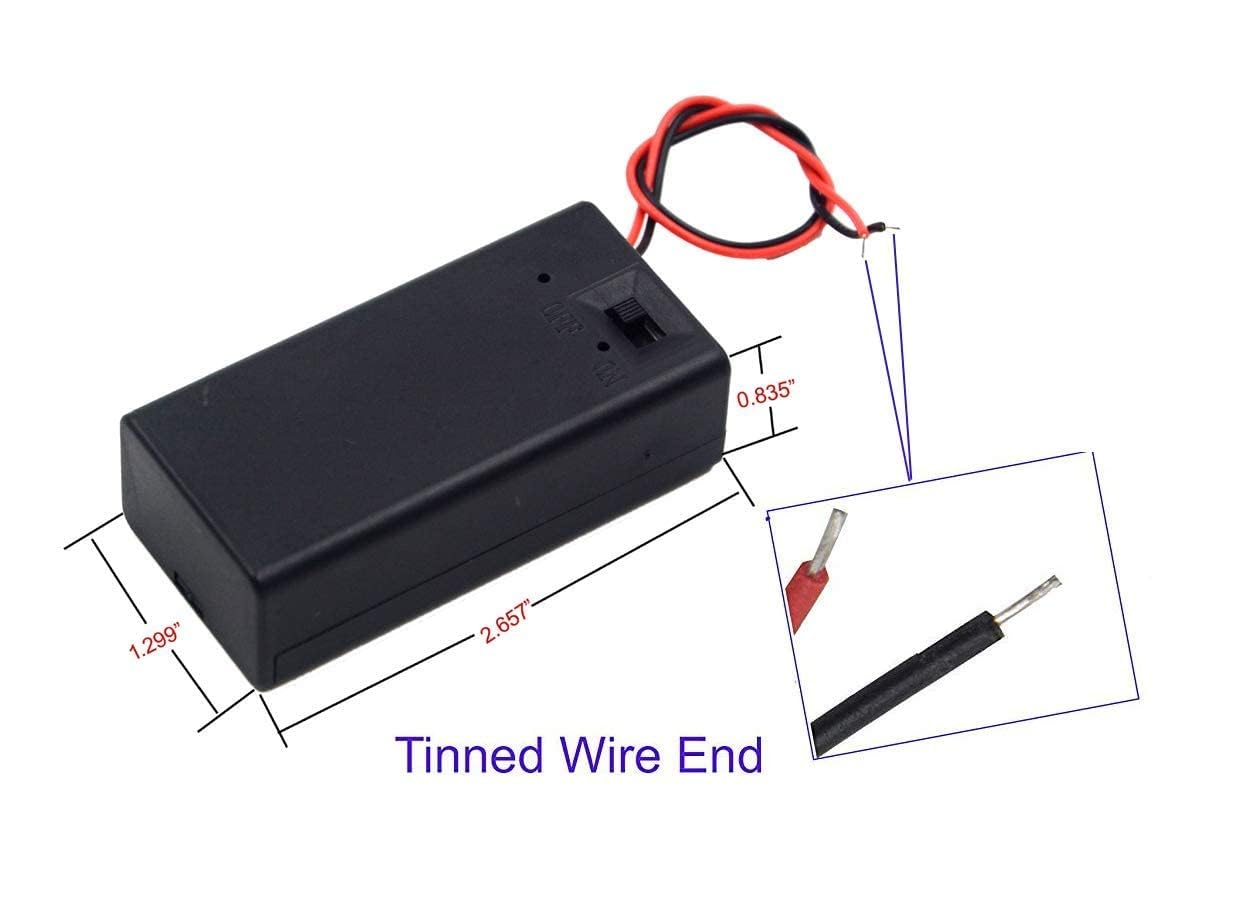 Universal Hub 9V Battery Holder Clip Connector with Wire Leads for DIY Science Projects, Ardino & Robotics - Image 7