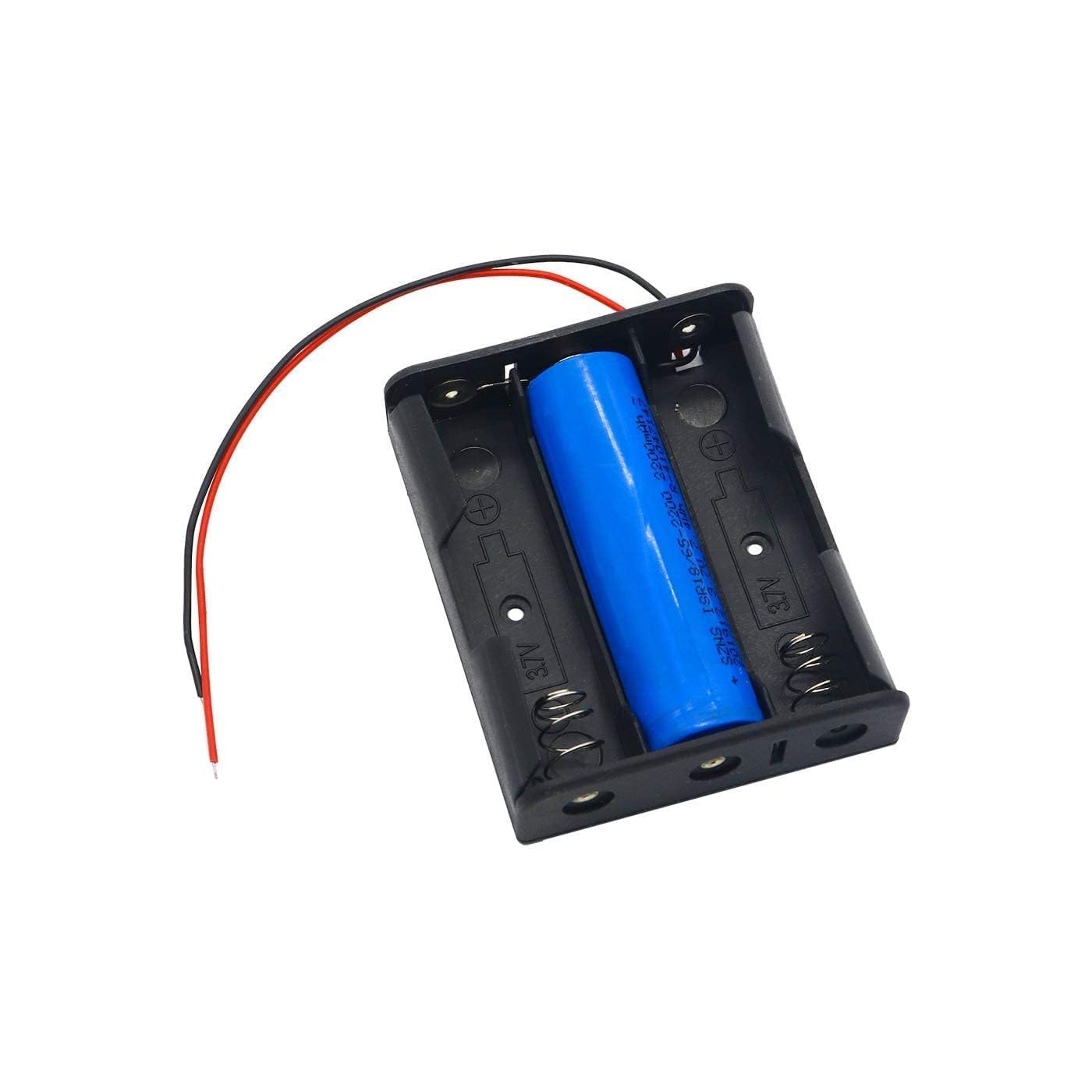 UNIVERSAL HUB 18650 3Slot Button Battery holder with Wire Leads for lithium battery Pack of 2 - Image 2