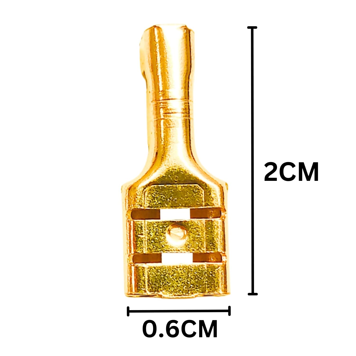 Universal Hub 200 Pieces 6mm Electrical Cable Golden Thimble for PCB Car AC RO - Image 2