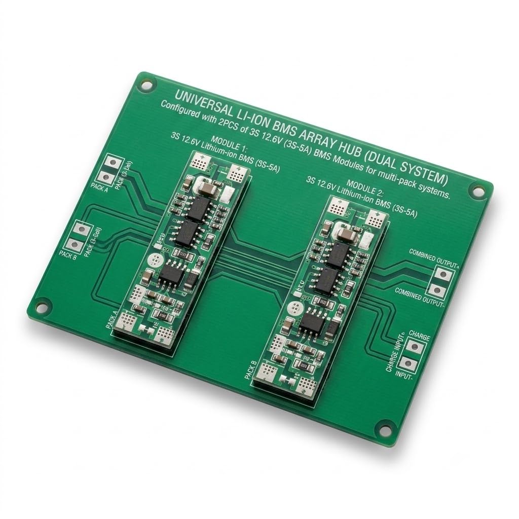 Universal Hub 2PCS 3S 12.6V Lithium-ion Battery Protection & Charger BMS Module (3S-5A) - Image 2