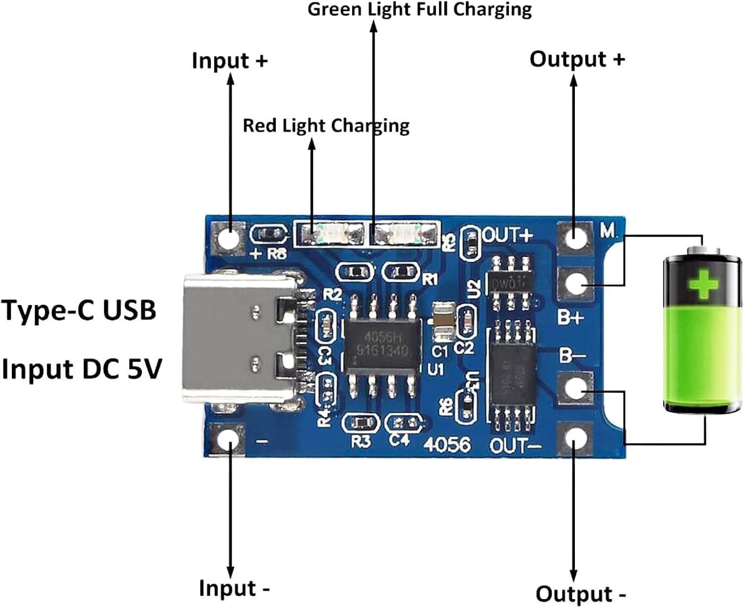 Universal Hub 2 Pair TP-4056 + Sinlge Holder Combo of Holder & Charging Module - Image 2