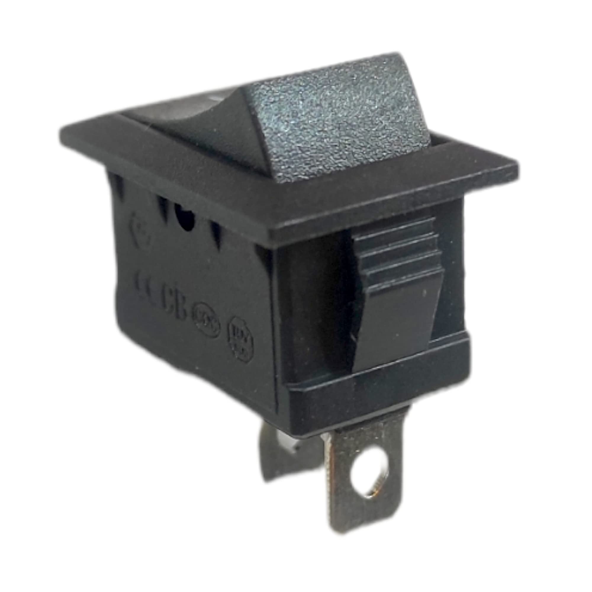 UNIVERSAL HUB? 2 PIN ROCKER SWITCH ON/OFF 240V 6AMP BLACK COLOR 10Pcs - Image 2