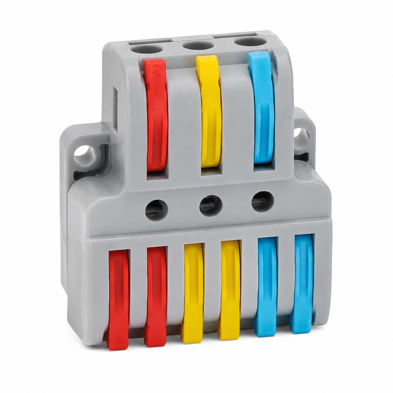 10 Pcs 3 IN 6 OUT Lever Wire Connector, Universal Connection Terminals - Image 2