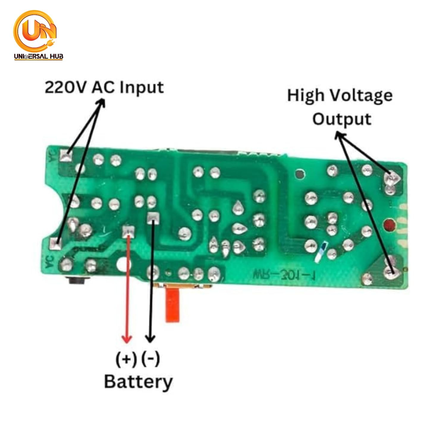 Universal Hub 2Pcs Mosquito Swatter Racket Repair Circuit Board - High Voltage DC Generator PCB Module for DIY Electronics Projects & Bug Zapper Replacement - Image 3