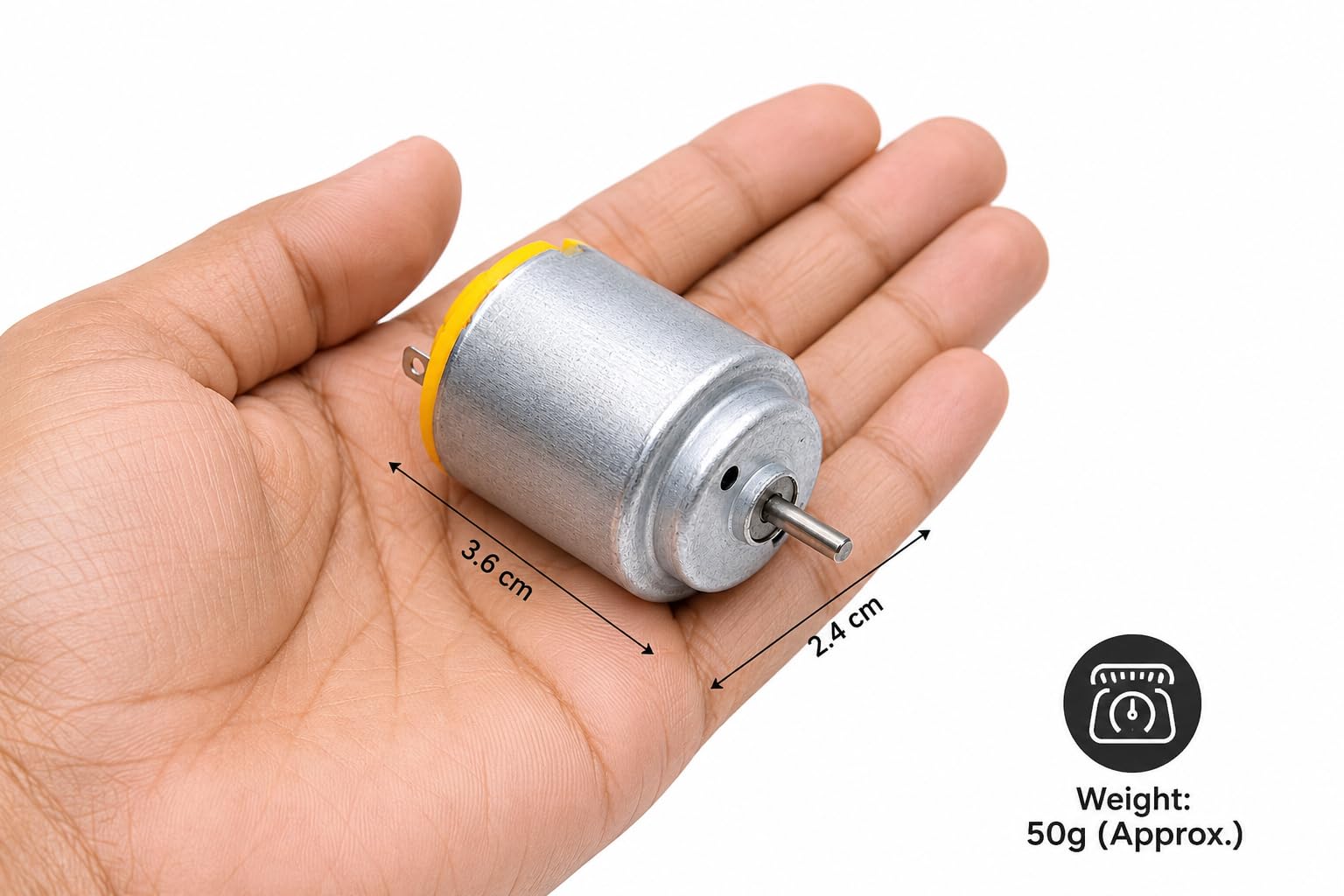Pack of 5 Mini DC Motor for Toy Cars & DIY Projects - Image 4