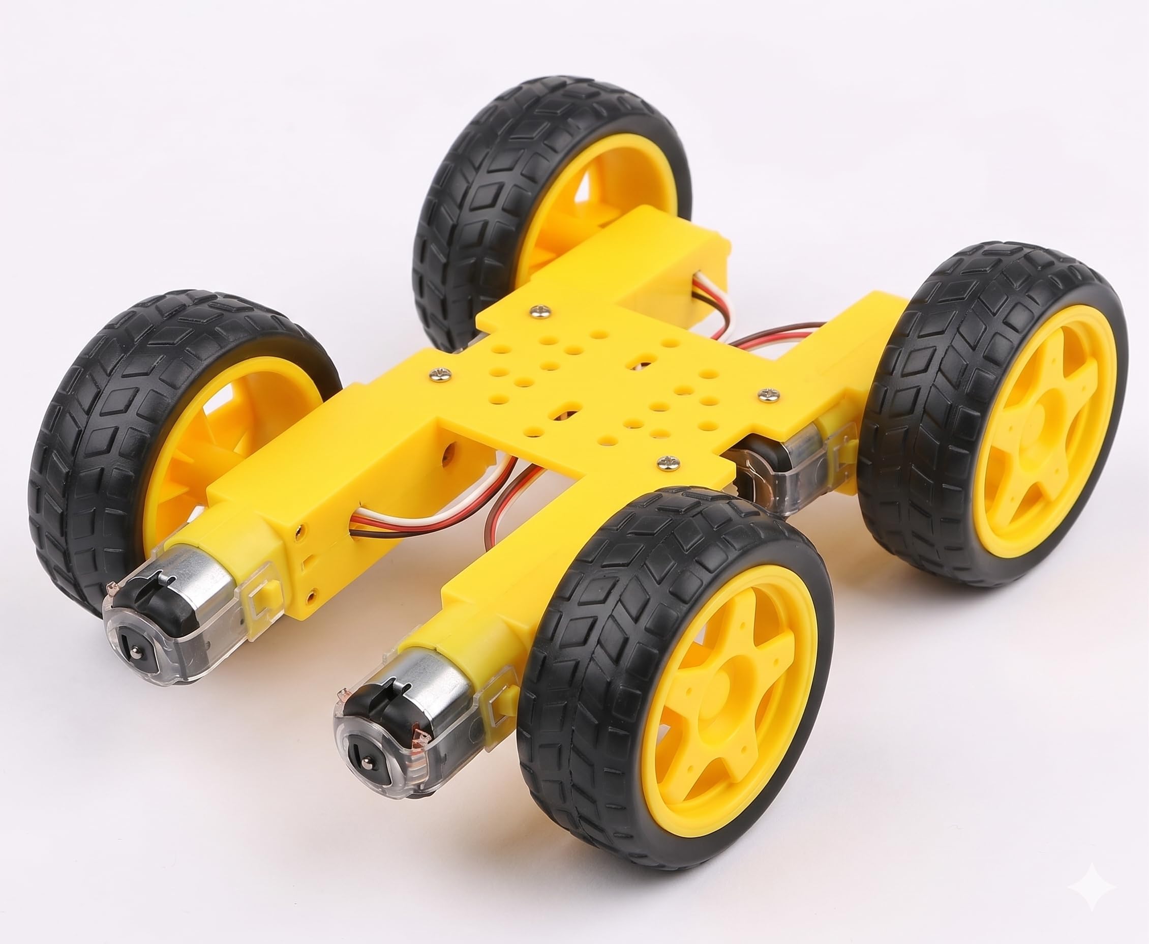 UNIVERSAL HUB 300 RPM BO Motor and Wheel Combo (4 Motors + 4 Wheels), Dual Shaft Gear Motors for Robotics and Educational Projects - Image 8