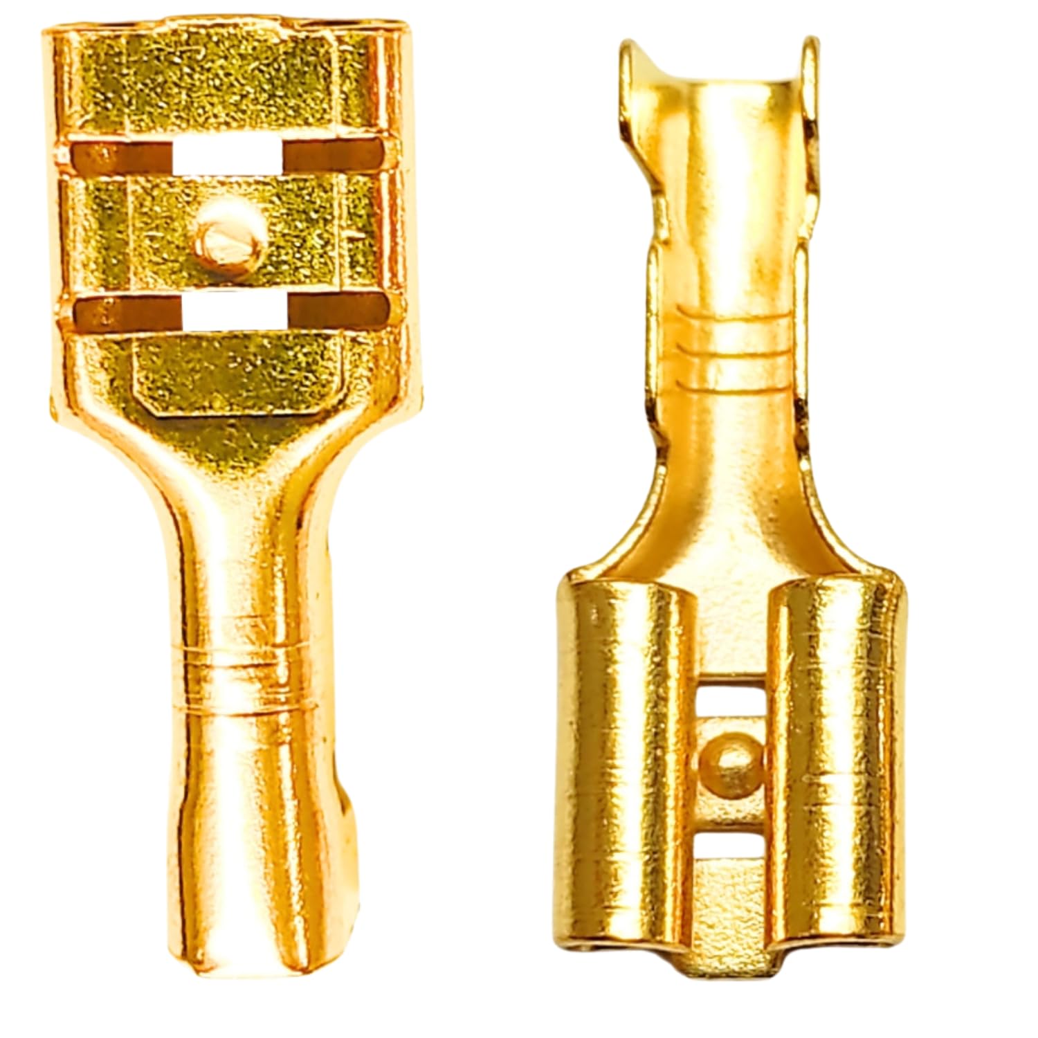 Universal Hub 200 Pieces 6mm Electrical Cable Golden Thimble for PCB Car AC RO