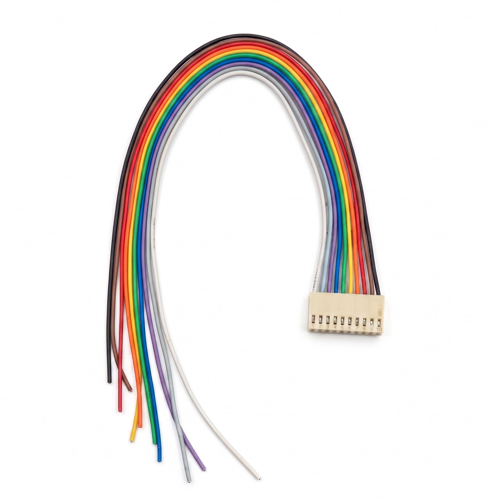 Universal Hub 10 Pin 5 Pair Male-Female Relimate Wire Connector, Colour-Coded Copper Wires, 30 cm, DIY Electronics - Image 3