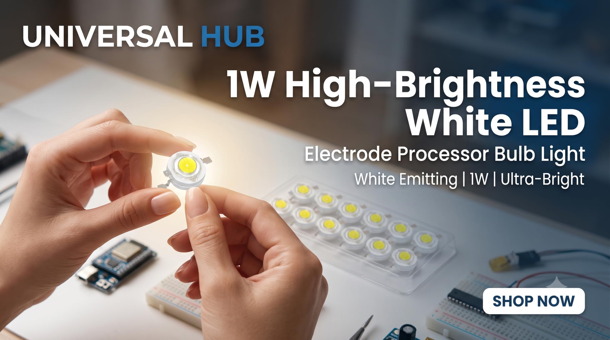 UNIVERSAL HUB Pack Of 50 1W White Led Bulbs With Advanced Electrode Processor For Maximum Efficiency - B22D - Image 7