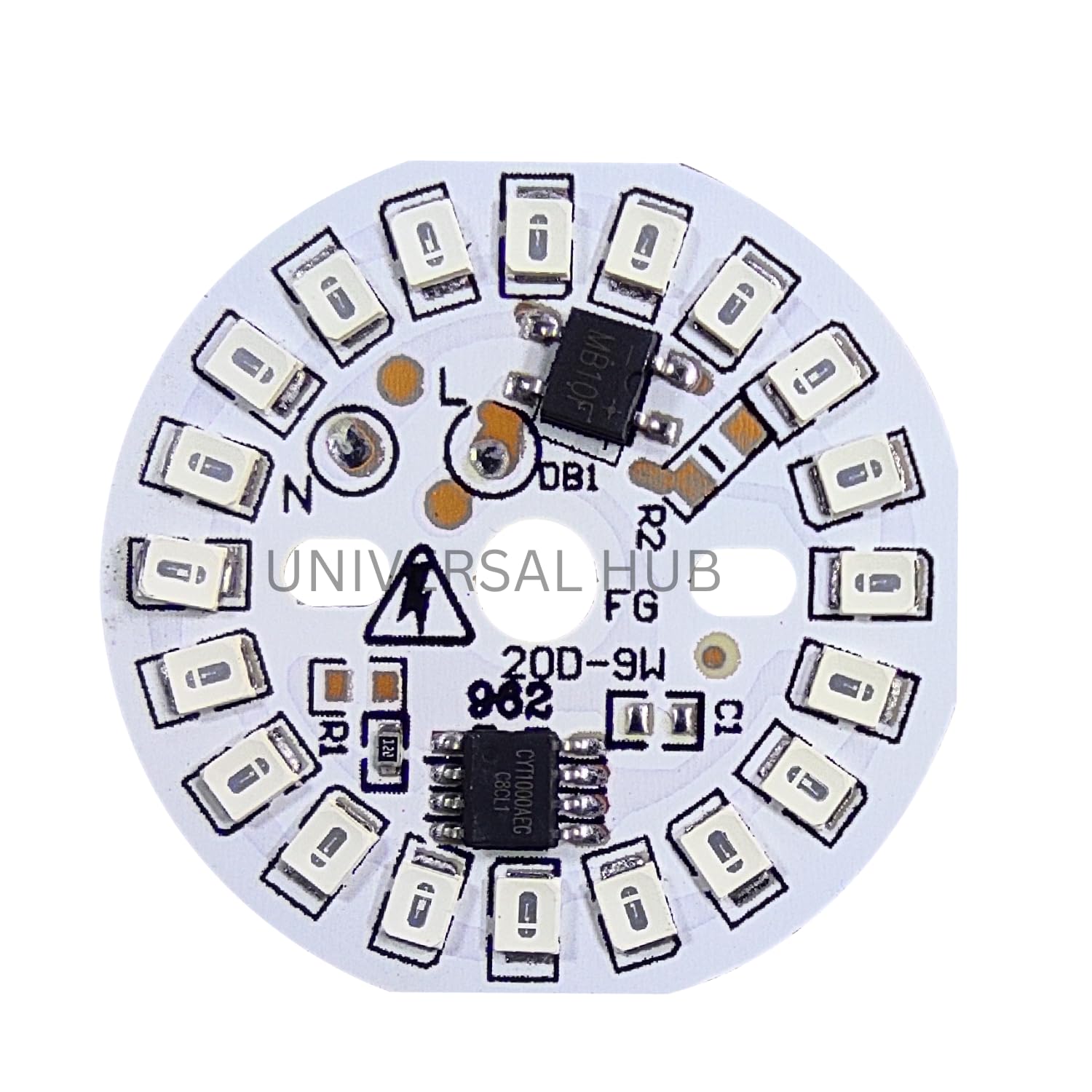 UNIVERSAL HUB 9w BLUE COLOR DOB Led Light 10PCS High Brightness Direct On Board - Image 3