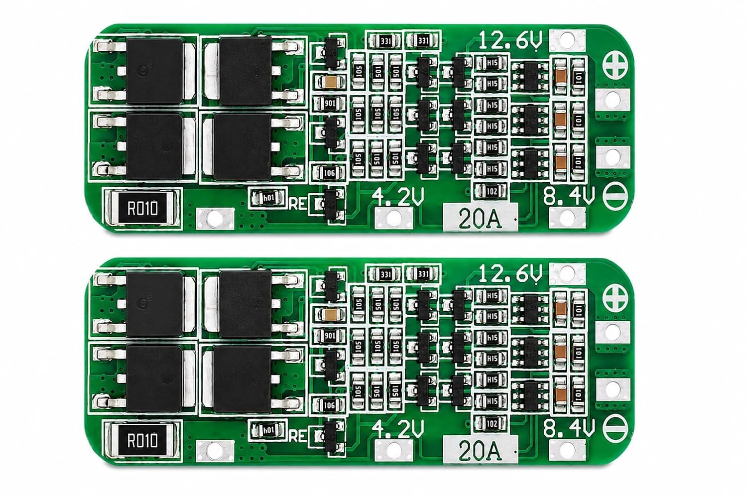 UNIVERSAL HUB Pack of 2 3s 20Amp Cell BMS 18650 Lithium Battery Protection Board