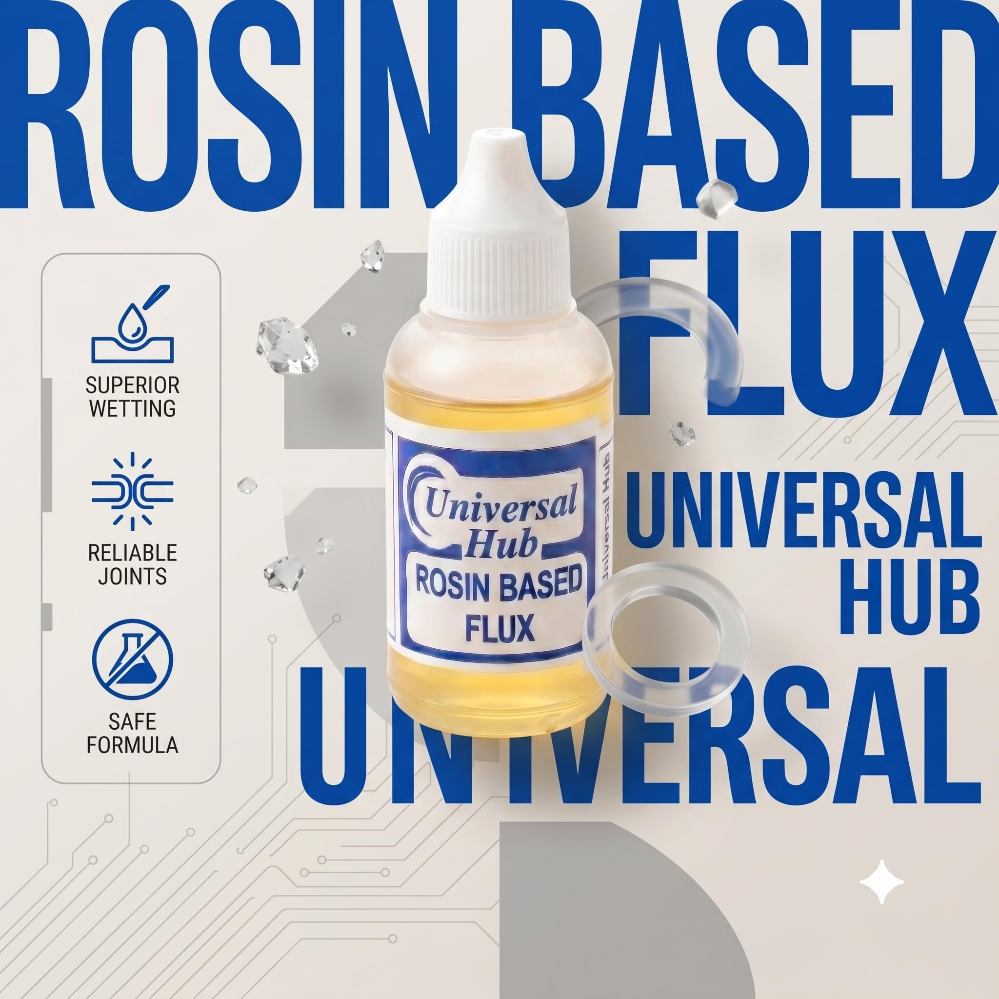 Universal Hub 5 PCS Liquid Rosin Based Soldering Flux, PCB Repair Flux for Mobile, LED and Electronics Projects - Image 5