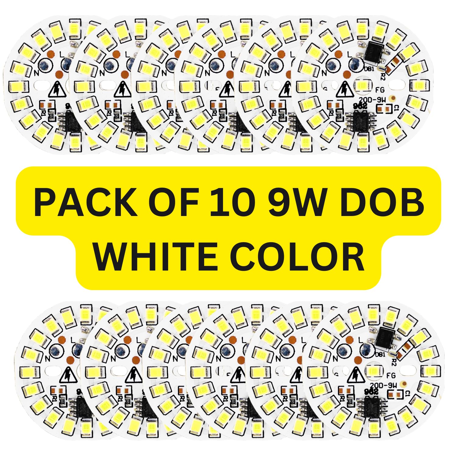 UNIVERSAL HUB 9w DOB Led Light High Brightness Direct On Board (Cool White) - Image 5