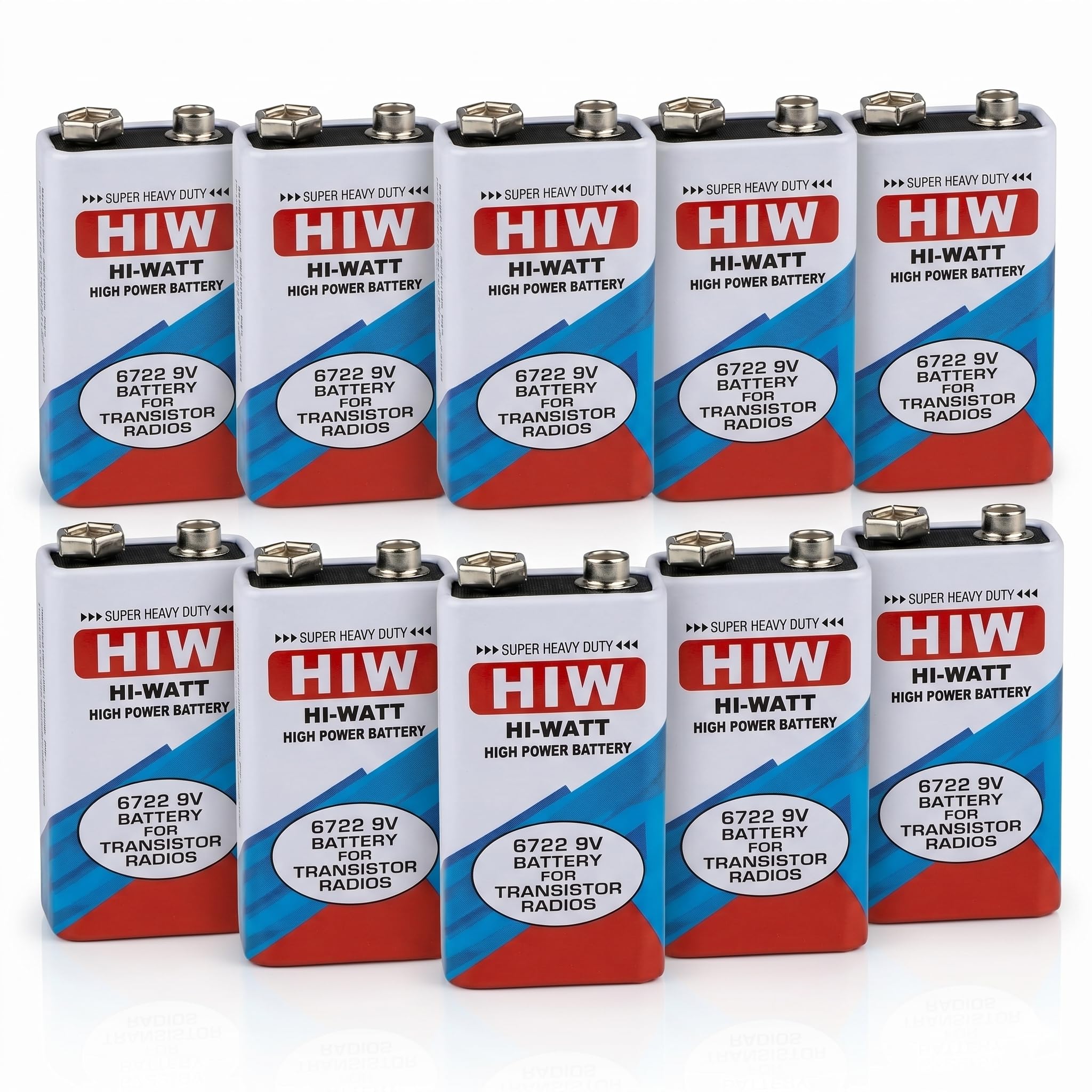 UNIVERSAL HUB 10 Pcs 9V Alkaline Battery for General Purpose