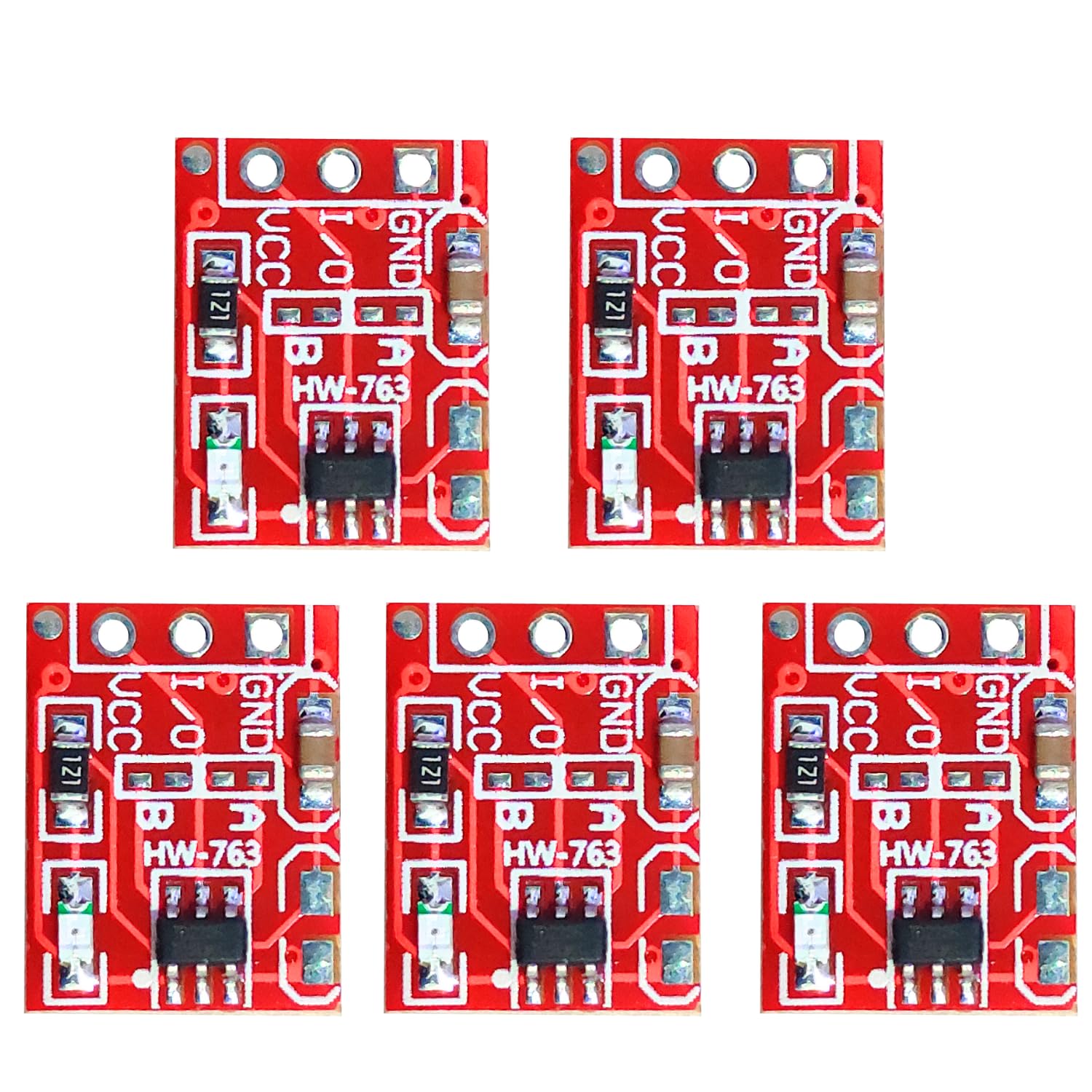 UNIVERSAL HUB 5Pcs TTP223 Touch Key Switch Module Touching Button Capacitive Switches Self-Locking/No-Locking Jog 2.5-5.5V