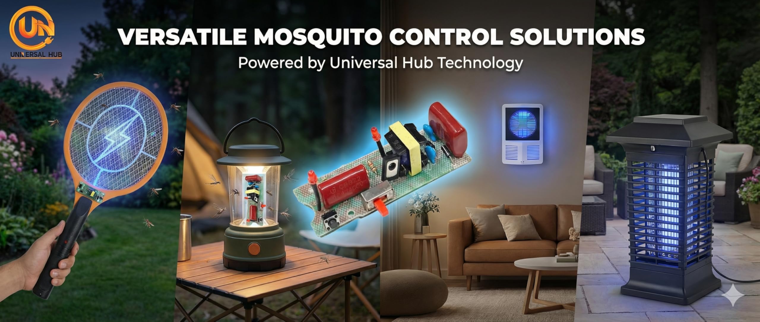 Universal Hub 2Pcs Mosquito Swatter Racket Repair Circuit Board - High Voltage DC Generator PCB Module for DIY Electronics Projects & Bug Zapper Replacement - Image 7